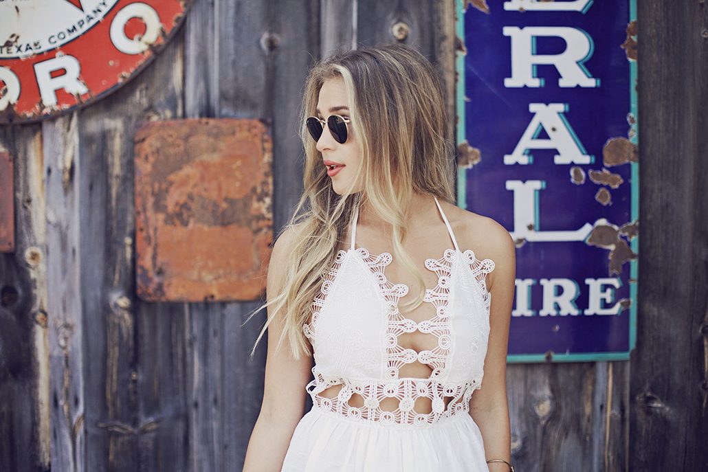 White Le Salty Label Dress: Perfect for Summer or Gameday // Hustle + Halcyon