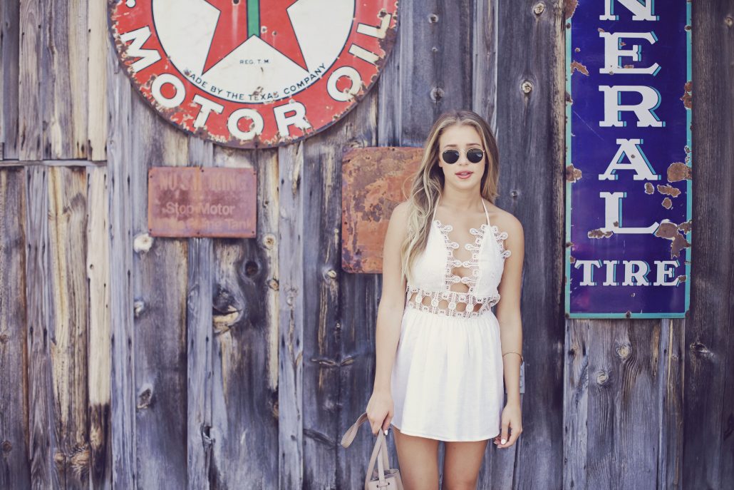 White Le Salty Label Dress: Perfect for Summer or Gameday // Hustle + Halcyon