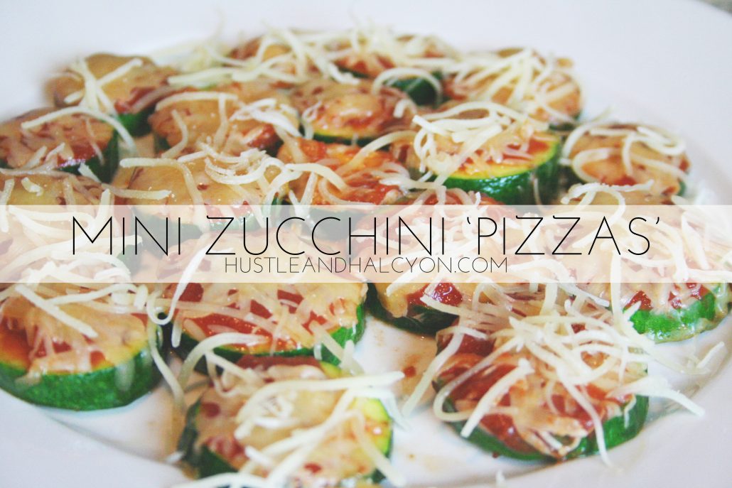Zucchini 'Pizza' Recipe: A Gluten-Free & healthier answer to your average, every day pizza // Hustle + Halcyon