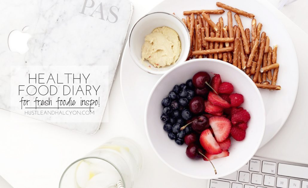 Healthy Girl Meal Diary: Gluten Free Pretzels, Hummus, & Berries | www.hustleandhalcyon.com