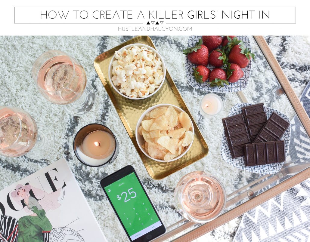 Creating the PERFECT Girls' Night IN with Hustle + Halcyon
