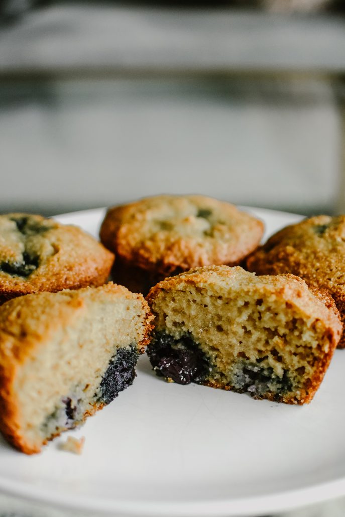Gluten Free Blueberry Muffin Recipe by Hustle + Halcyon