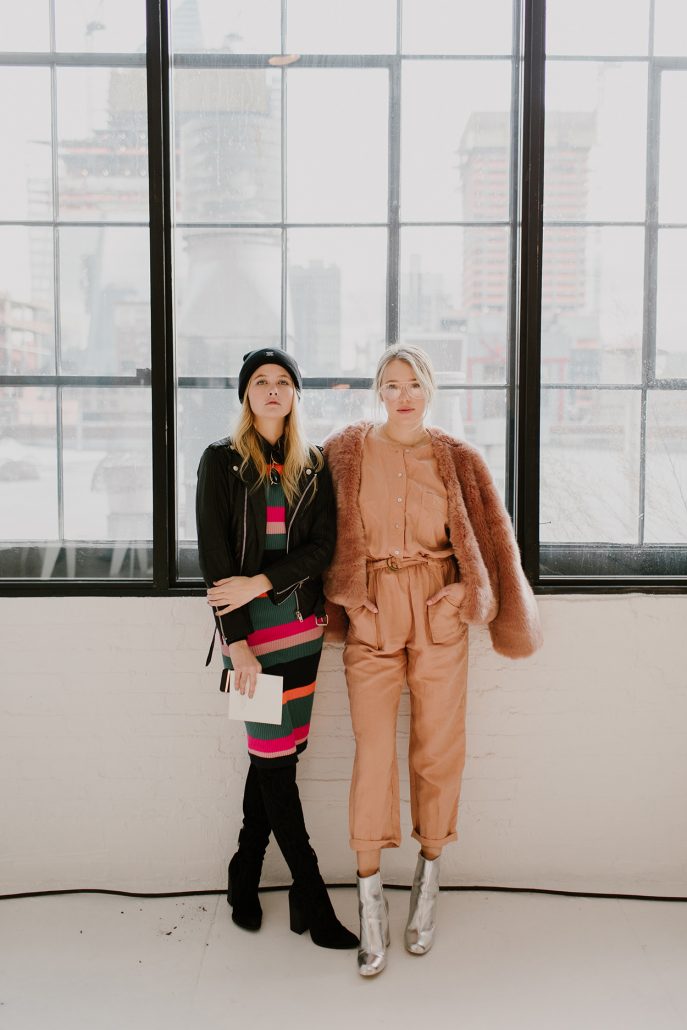Bloggers Molly Hogan and Payton Sartain at New York Fashion Week