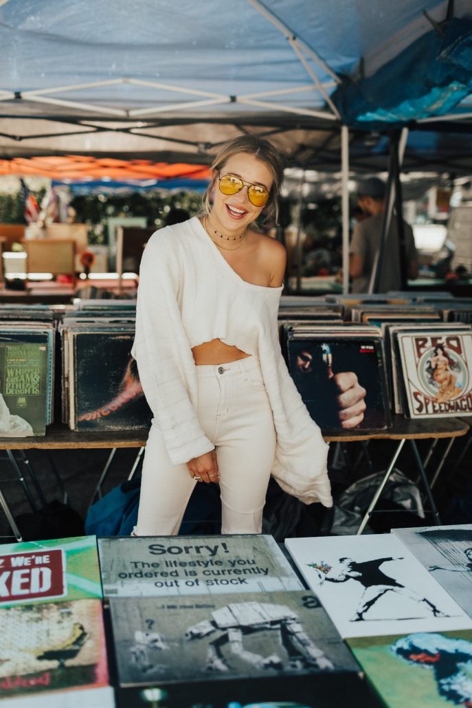 Blogger Payton Sartain wearing Urban Outfitters at Melrose Trading Post