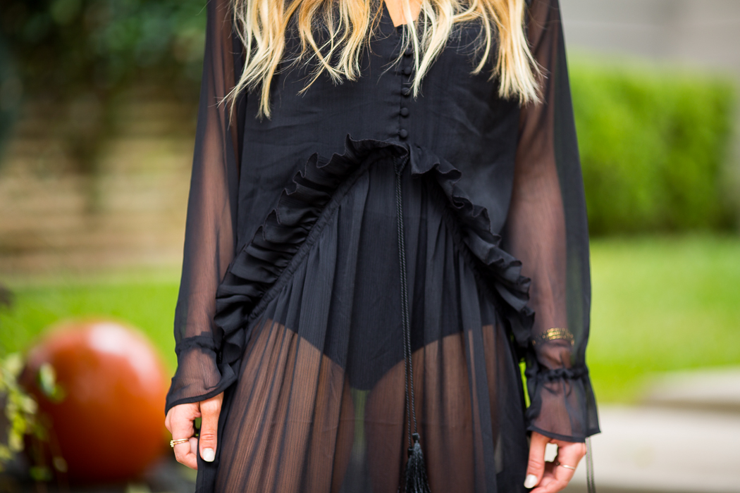 Sheer Black Maxi from HM The Label // Hustle + Halcyon