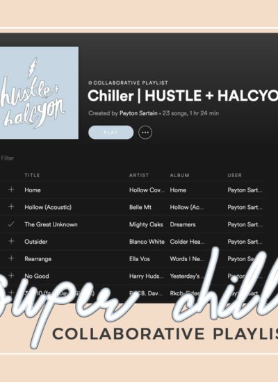 hustle and halcyon chill playlist spotify collaborative