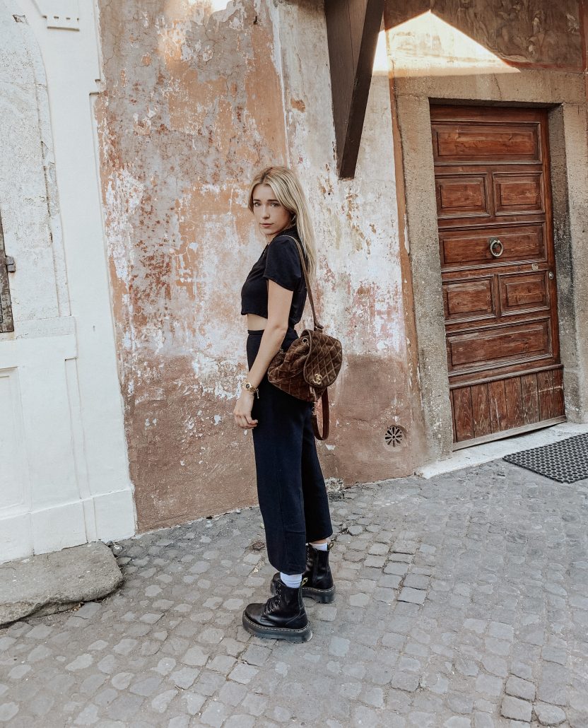 payton sartain wears a forever 21 set in rome